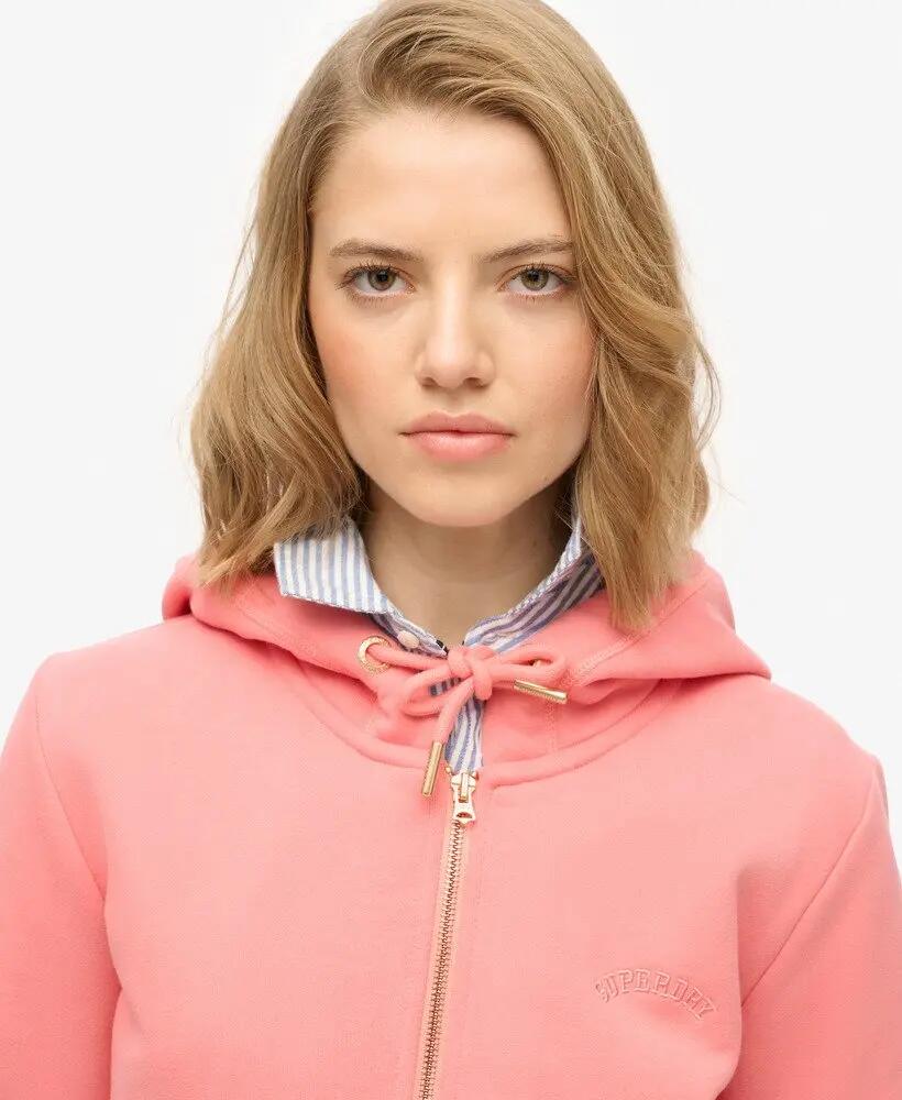 superdry Sweat com fecho Essential Logo em algodão e poliéster reciclado 4/6