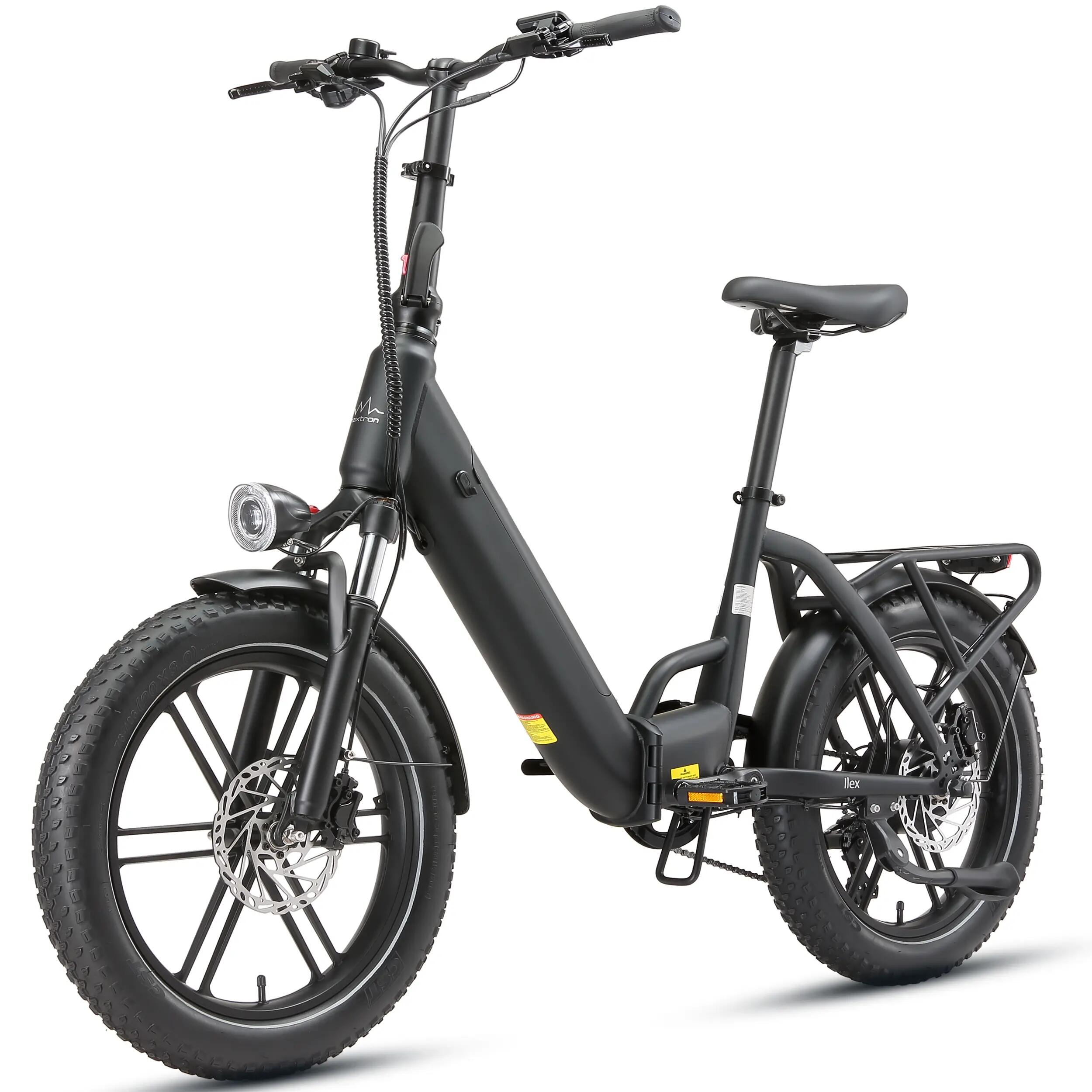 Llex Vélo électrique pliant 20", 250W, 45Nm, 48V 14,4Ah, pneus Fat 3/5