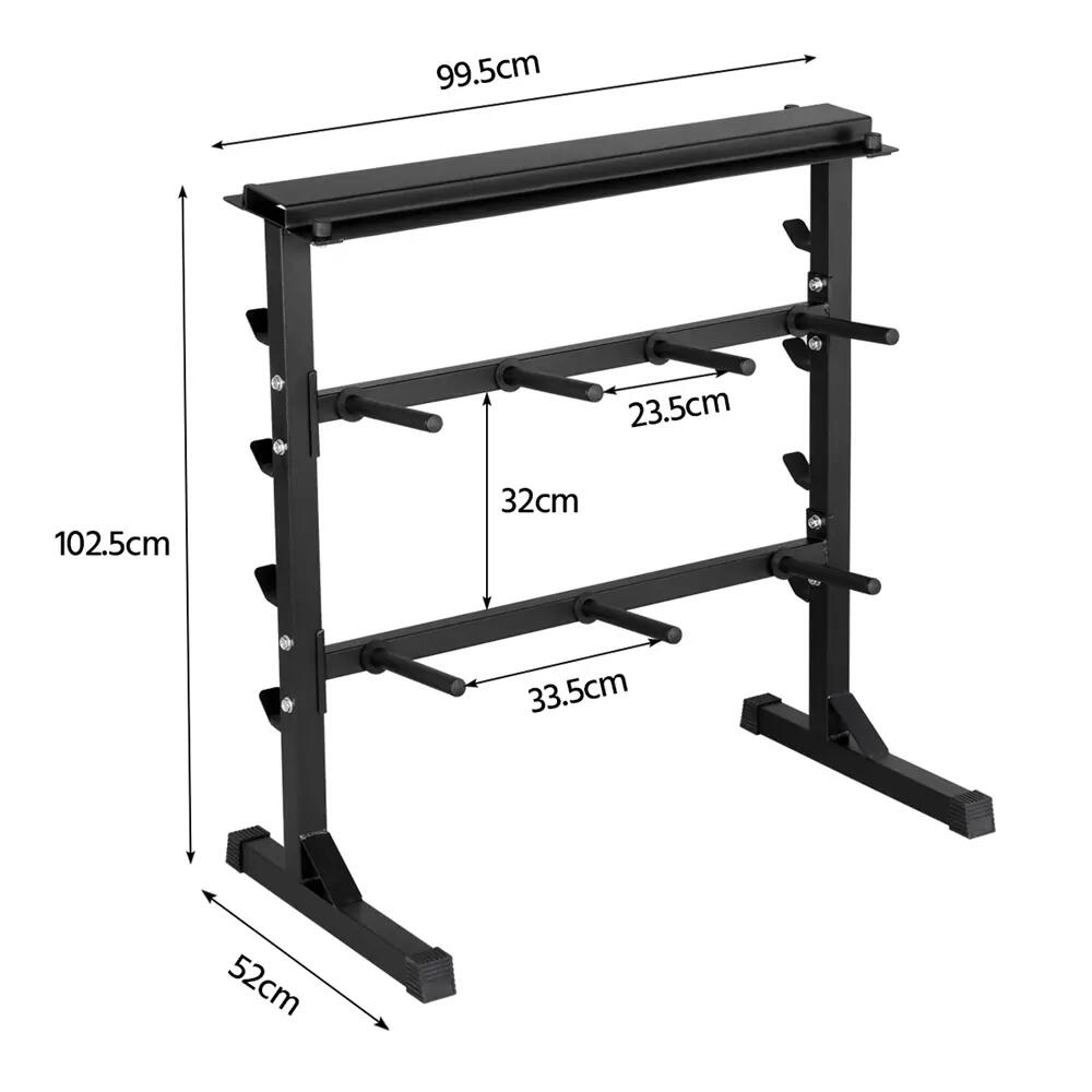 Rastrelliera portamanubri con portata massima di 300 kg, nera 4/10