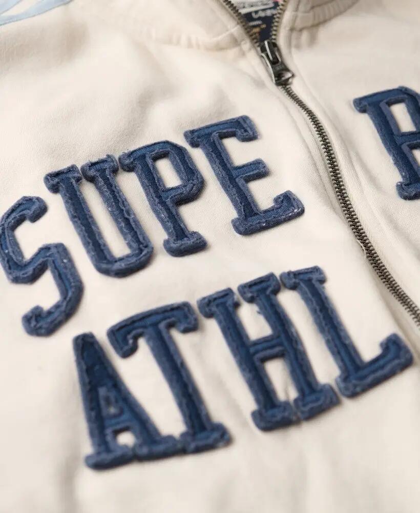 superdry Athletic Essentials Rits-Tracktop van 100% katoen, oversized 5/6