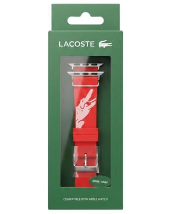 Correa de silicona Lacoste para Apple Watch 38/40 mm Roja