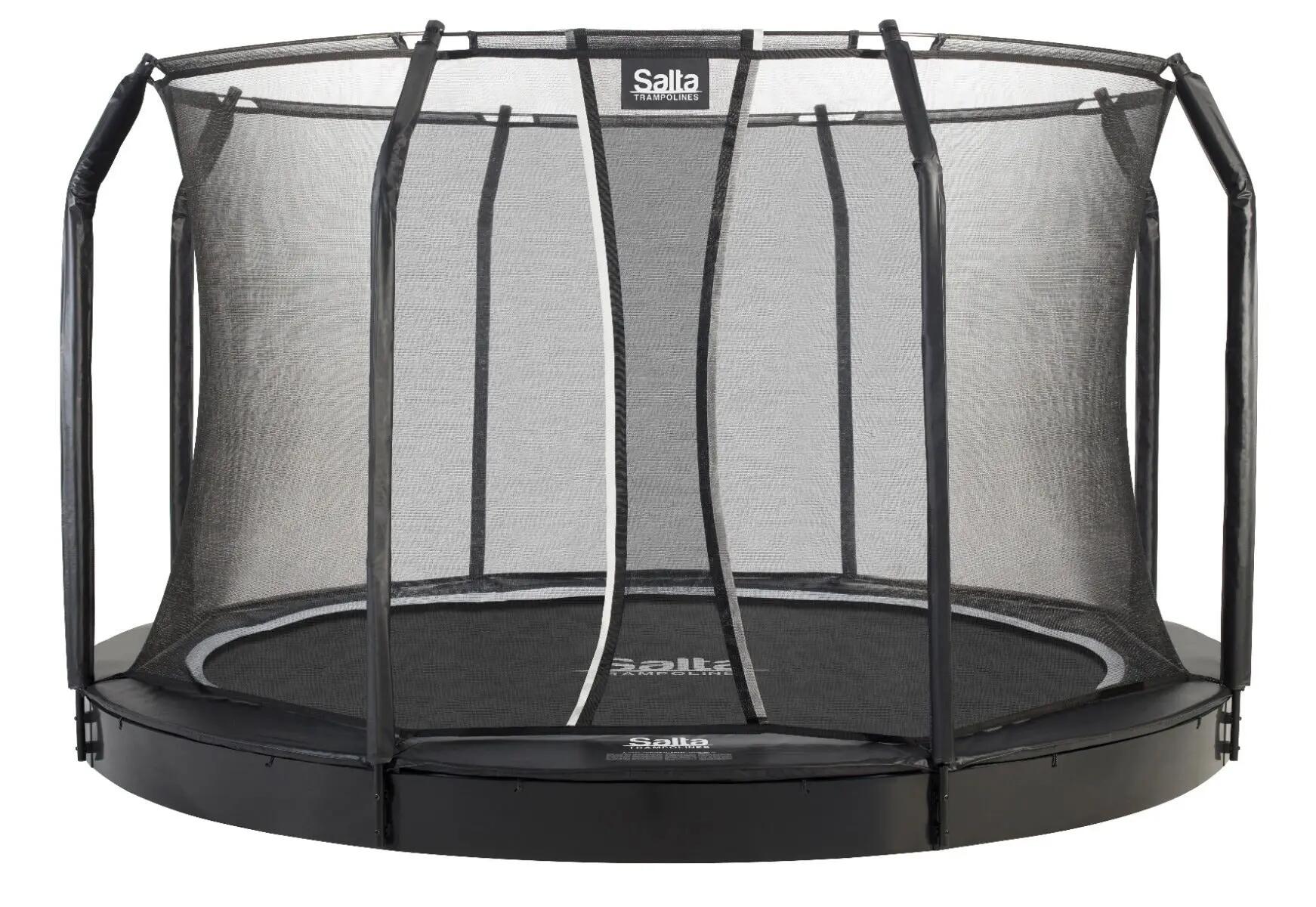 Trampoline-Royal Baseground-Ingegraven, veiligheidsnet-396 cm 2/8