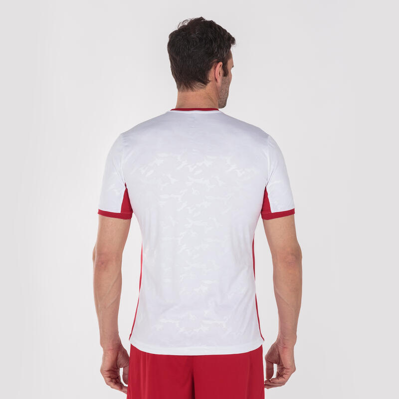 Maillot manches courtes Homme Joma Toletum ii blanc rouge