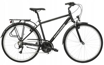 Rower trekkingowy Kross Explorer 2.0 28" L (21") 21 biegów czarno-srebrny