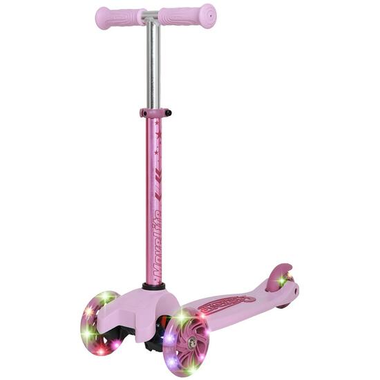3-Rad-Kinderroller MoveLite LED, rosa