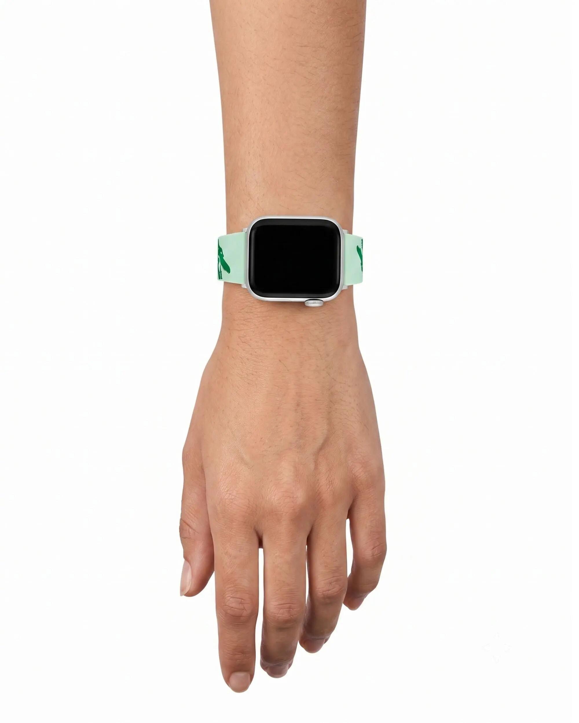 Lacoste Siliconen bandje voor Apple Watch 38/40 mm Groen 5/5