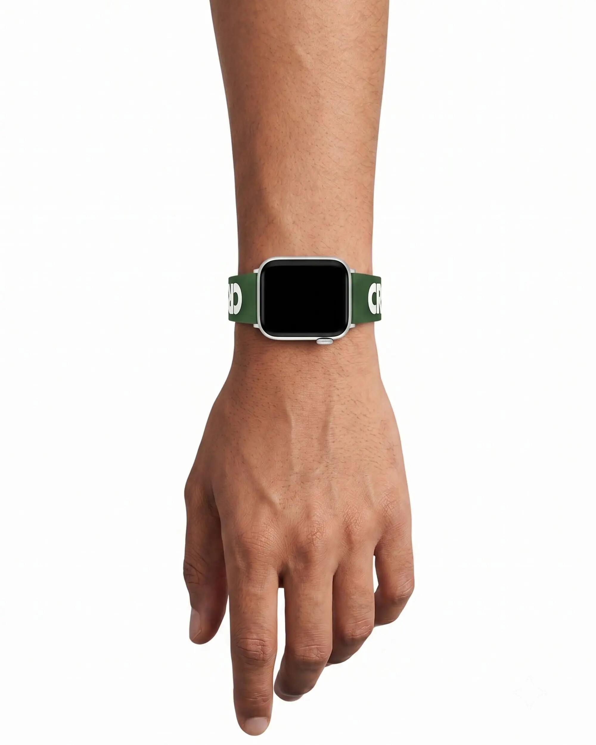 Bracelet en silicone Lacoste pour Apple Watch 38/40 mm Vert 4/4