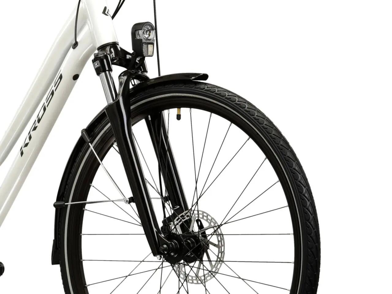 Rower trekkingowy Kross Trans 3.0 D 28" M (17") 24 biegi perłowy/czarny 4/7