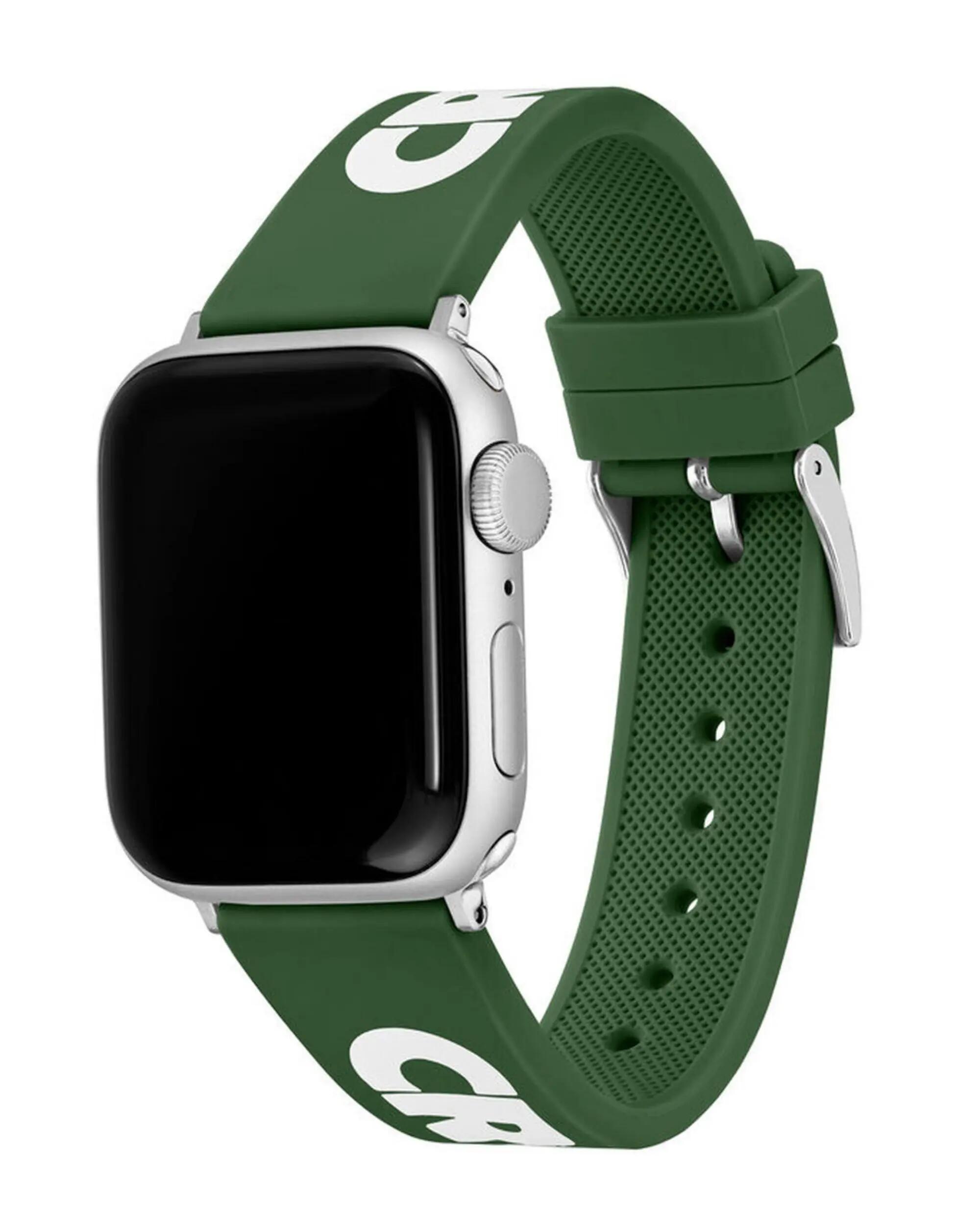 Bracelet en silicone Lacoste pour Apple Watch 38/40 mm Vert 3/4