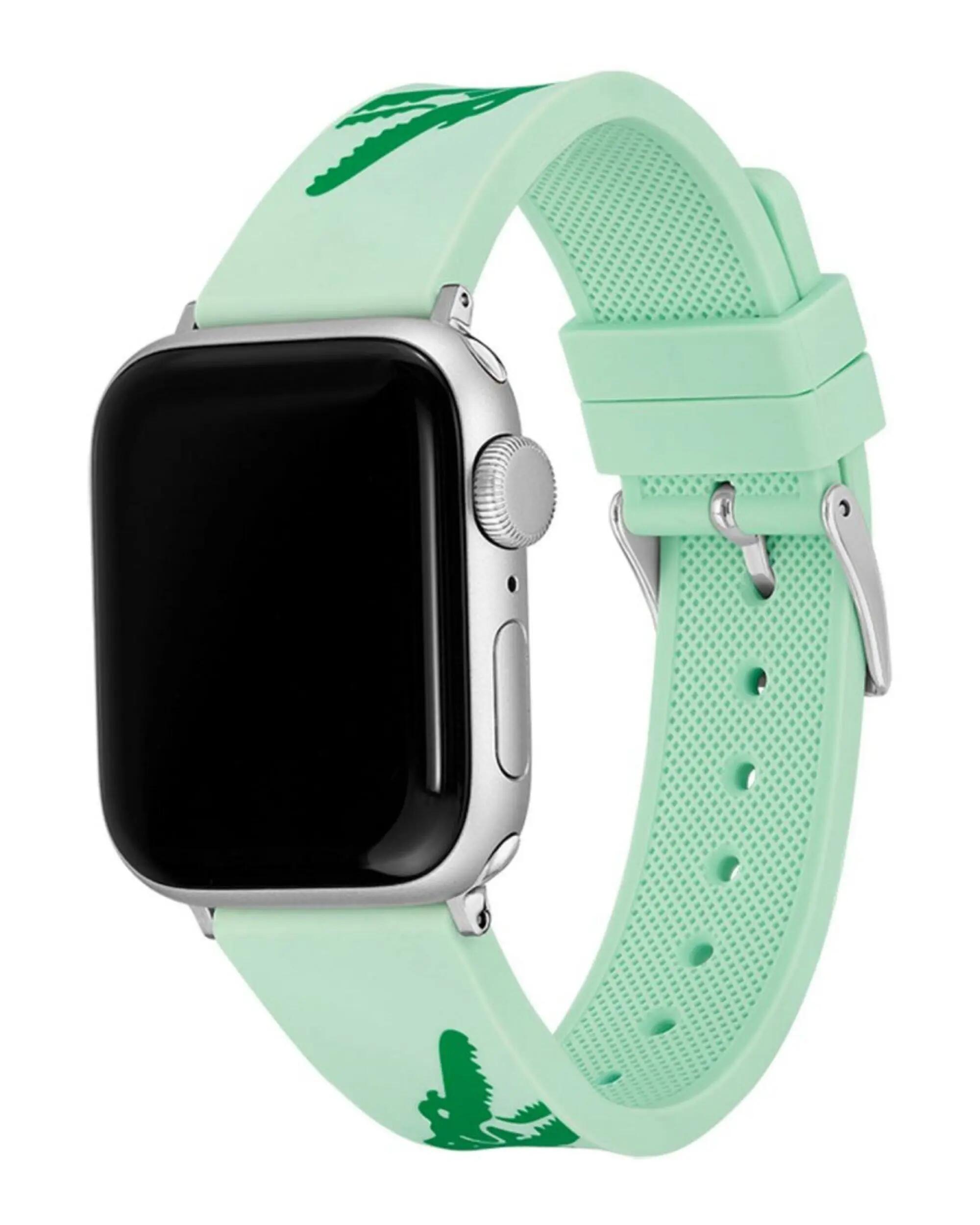 Lacoste Siliconen bandje voor Apple Watch 38/40 mm Groen 3/5