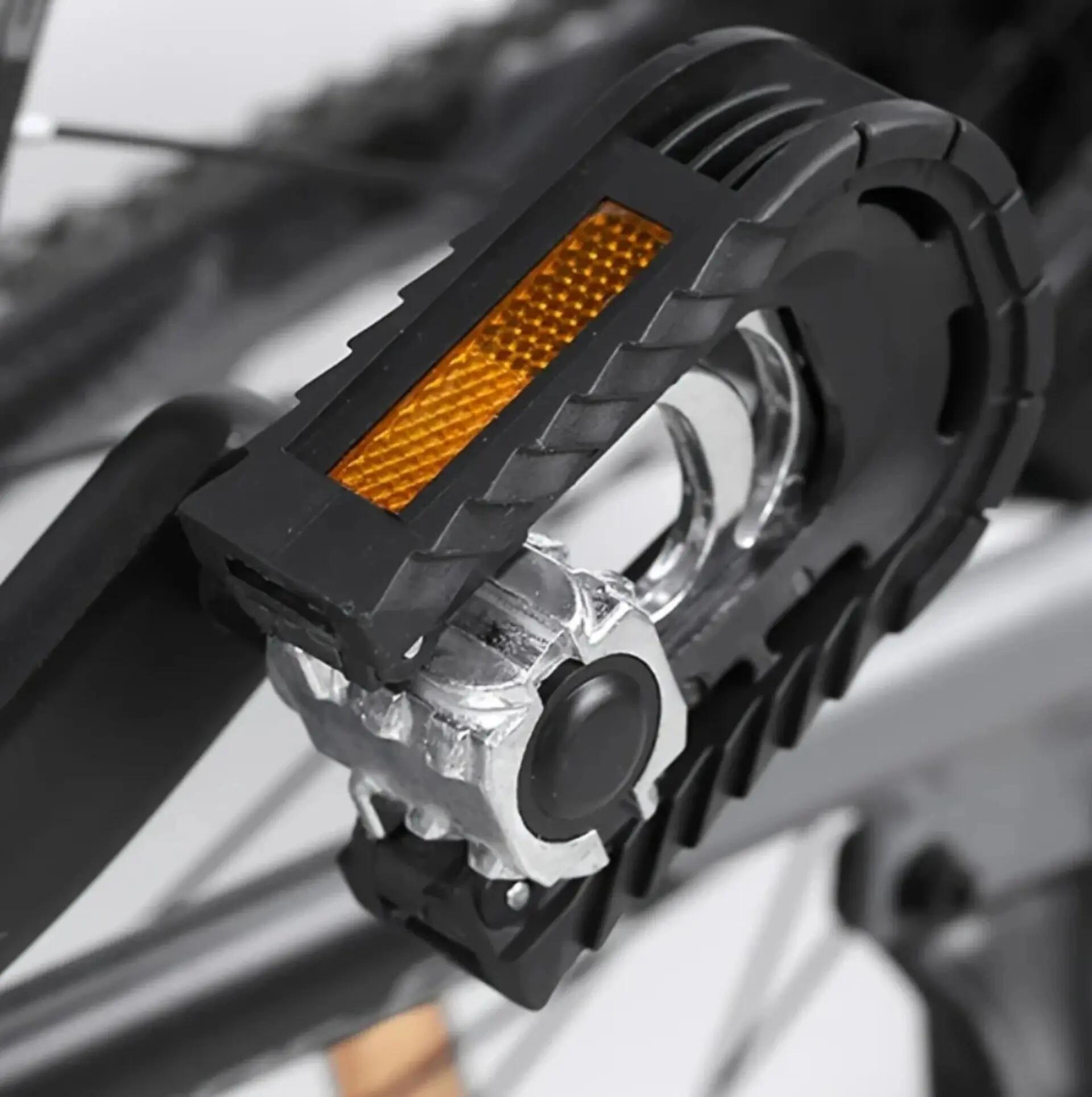 Paire de pédales pliables vélo - alliage d'aluminium avec réflecteurs 2/5