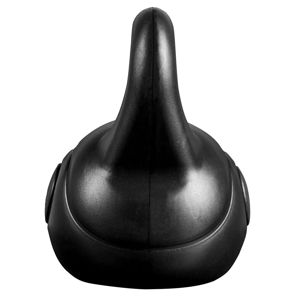 Pesa rusa kettlebell 8 kg de HDPE para gimnasio en casa, negro 12/12