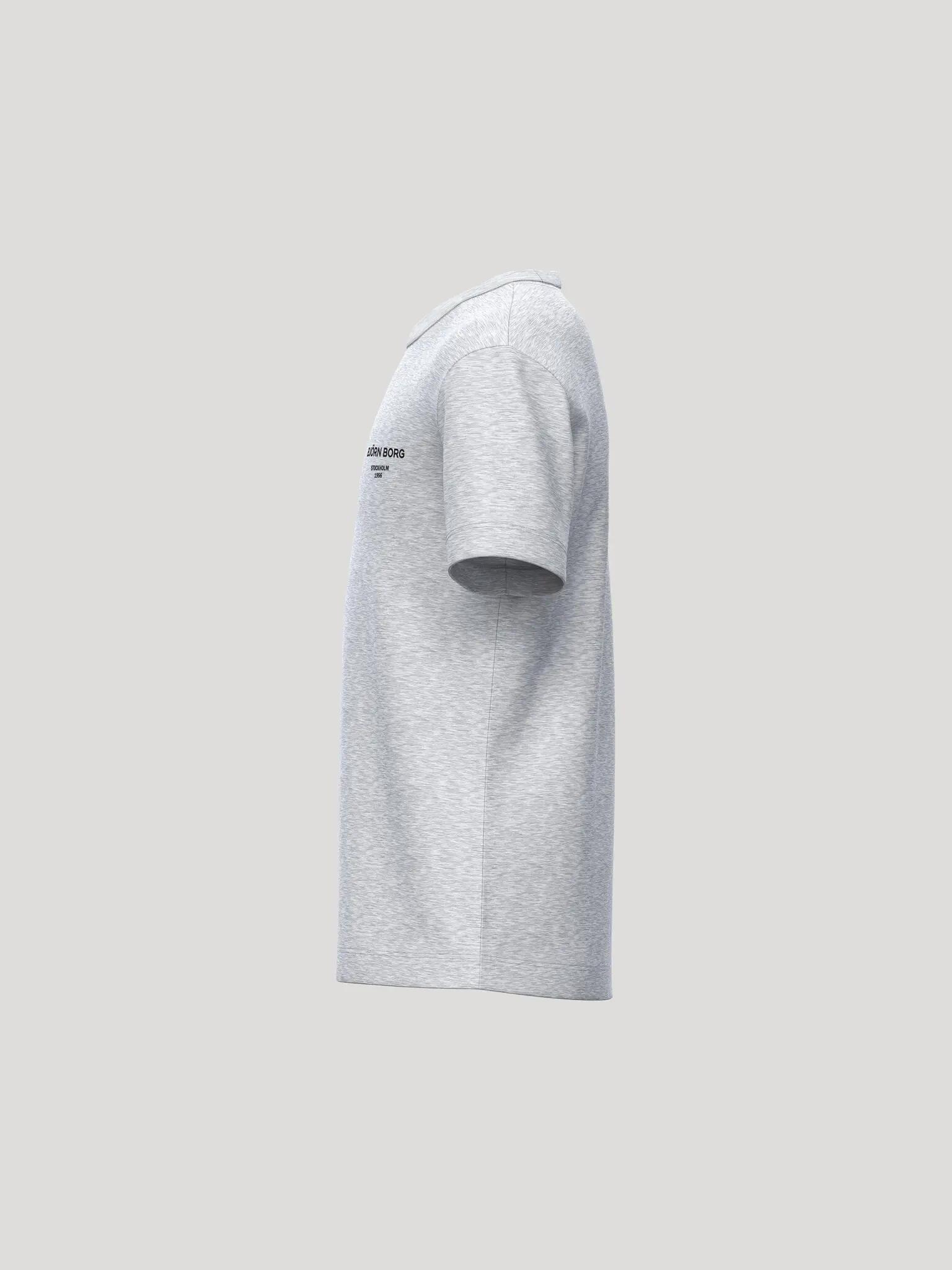 bjorn_borg BORG ESSENTIAL 1 T-SHIRT Junior LIGHT GREY MELANGE 3/4