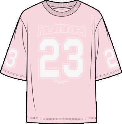 Hummel hmlmess boxy t-shirt s/s kinderen – 100% polyester – fig