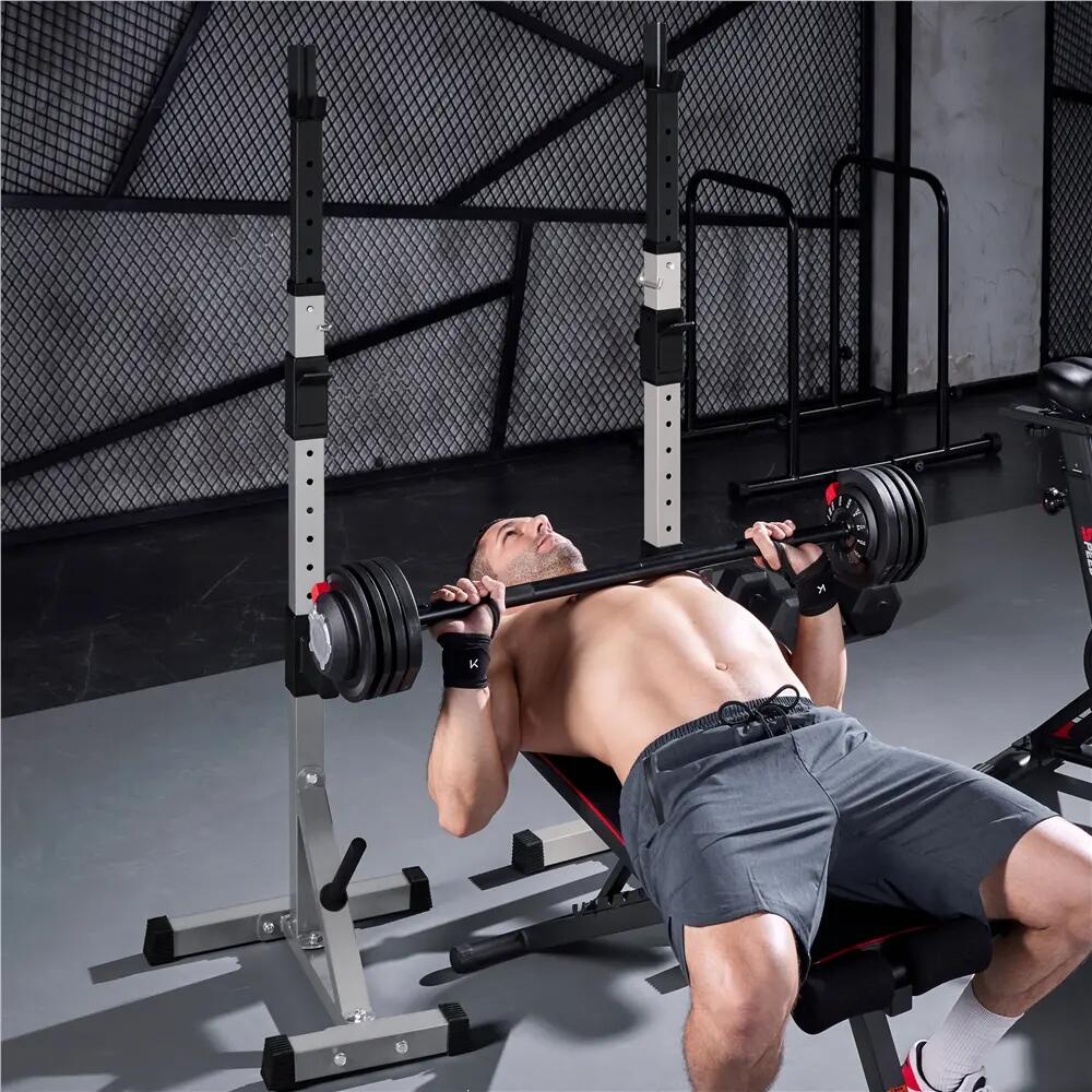 Support d'haltères repose pour haltères max 300 kg avec barres de support noir 5/6