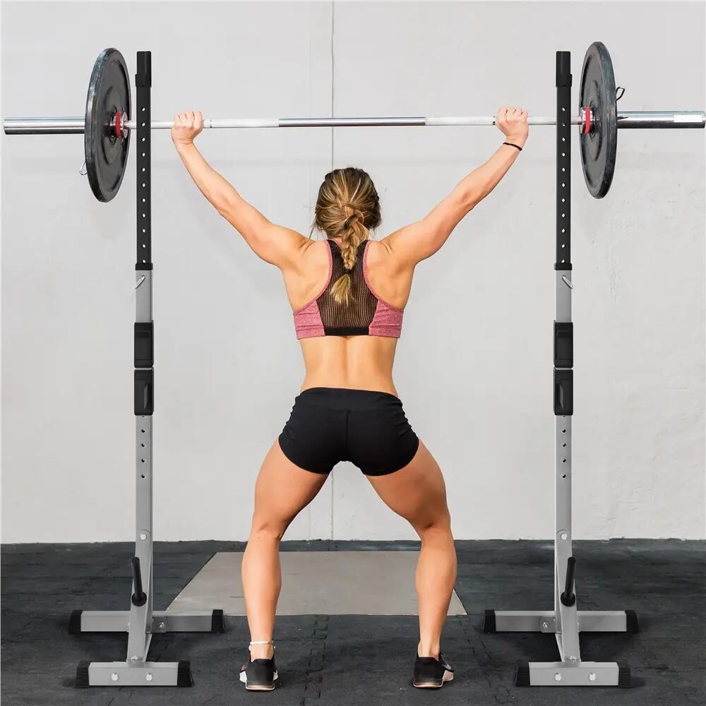 Support d'haltères repose pour haltères max 300 kg avec barres de support noir 3/6