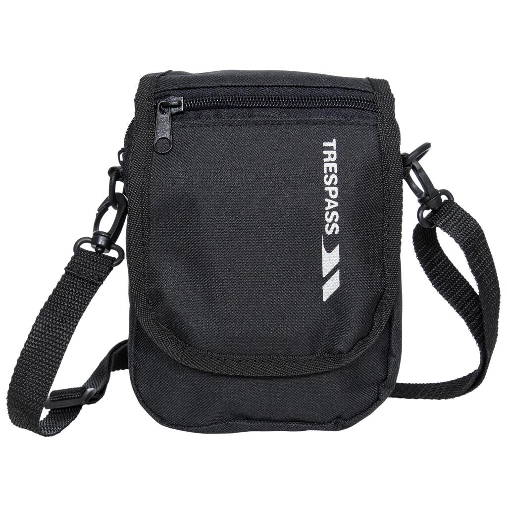 Helicon Black Travel Mens Shoulder Bag Crossbody in White & Black