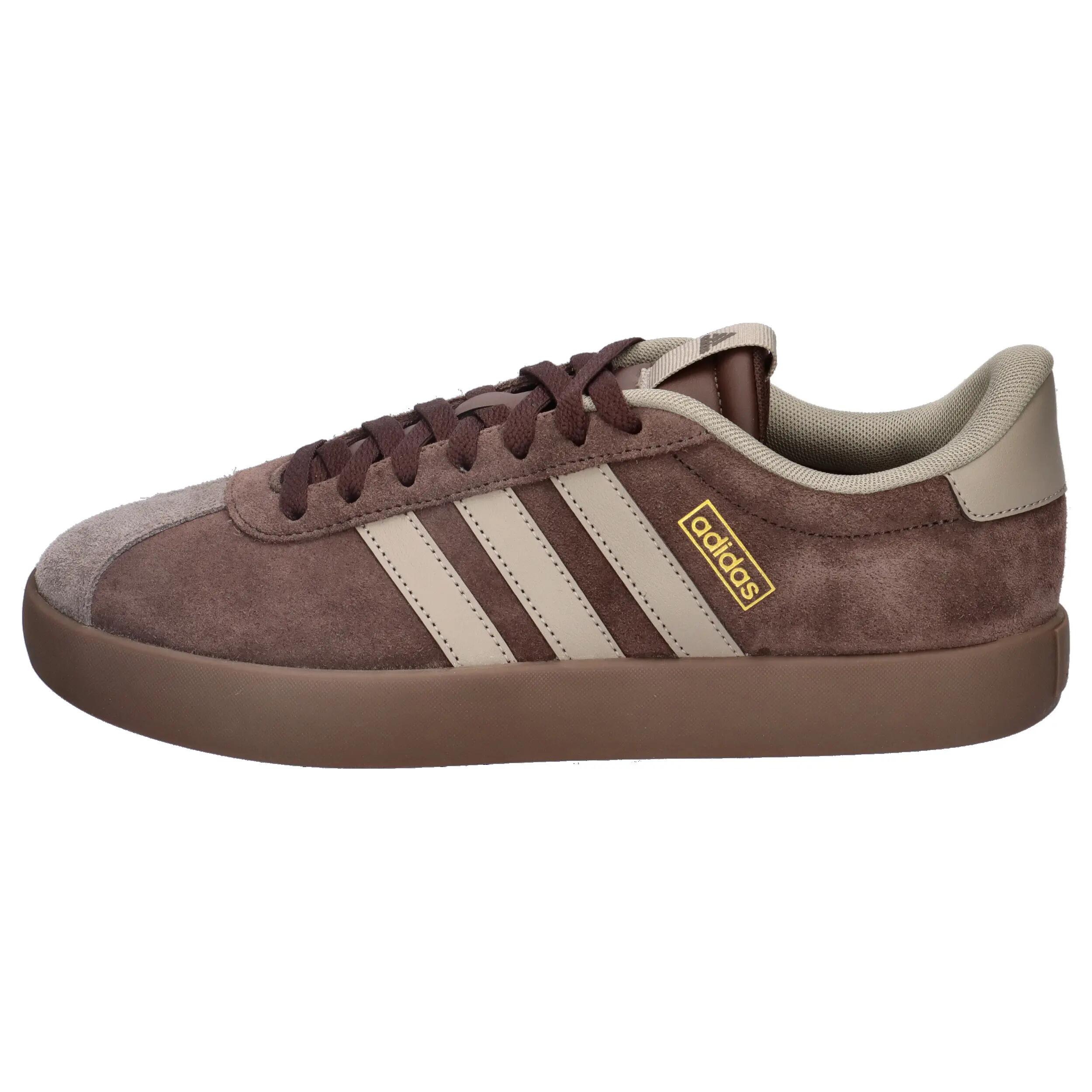 adidas VL Court 3.0 Sneaker Leder Schnürschuhe Maron 9/14