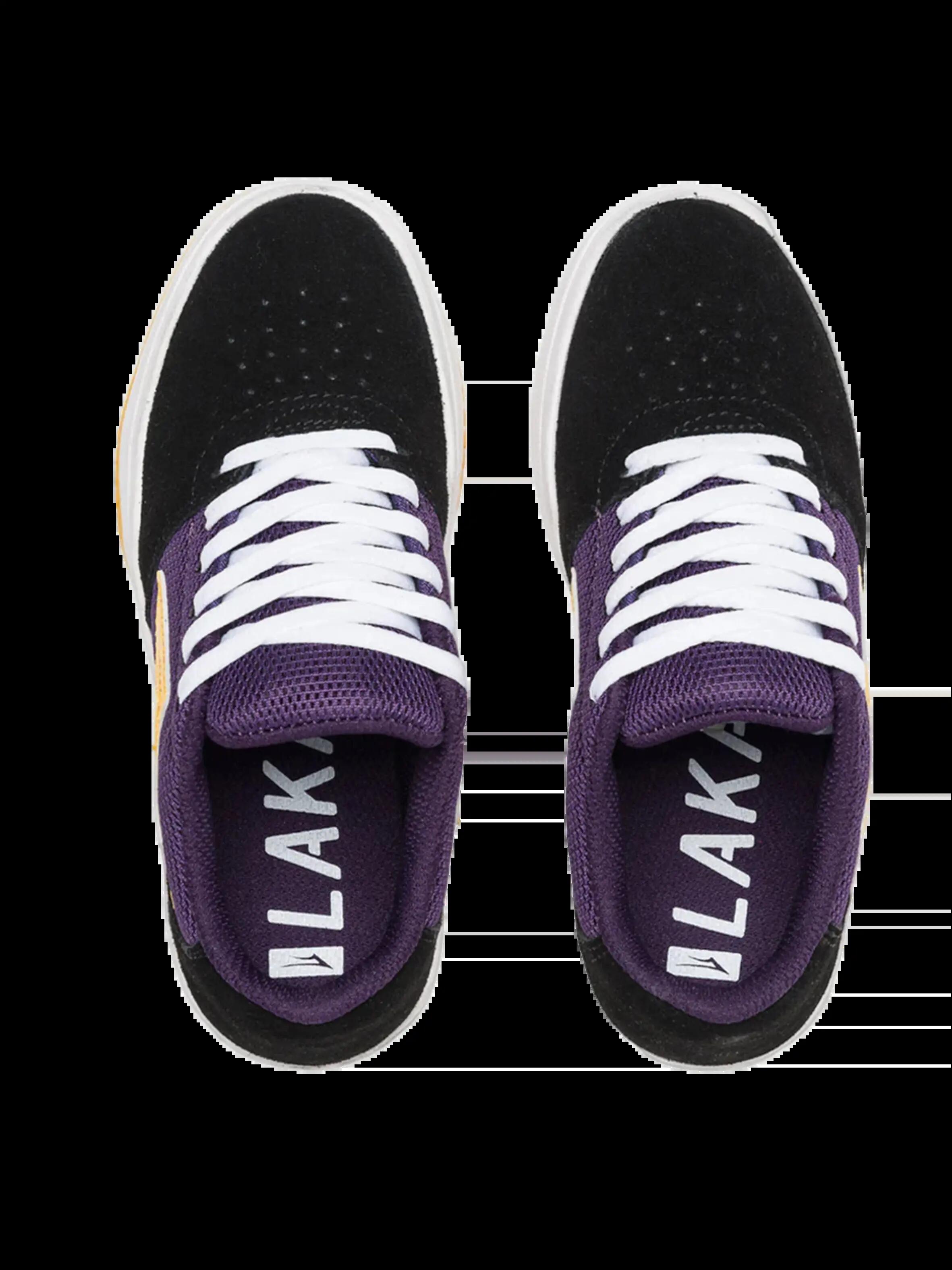 Calçado - Skate - Infantil - Camurça - Brighton Kids - Preto/Uva 3/4