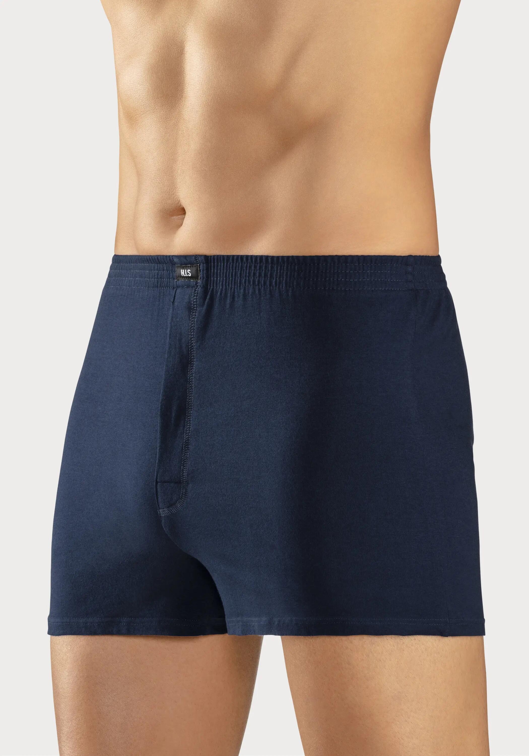 Herren H.I.S schlichter Boxer (2 Stück) aus weichem Baumwoll-Stretch 6/7