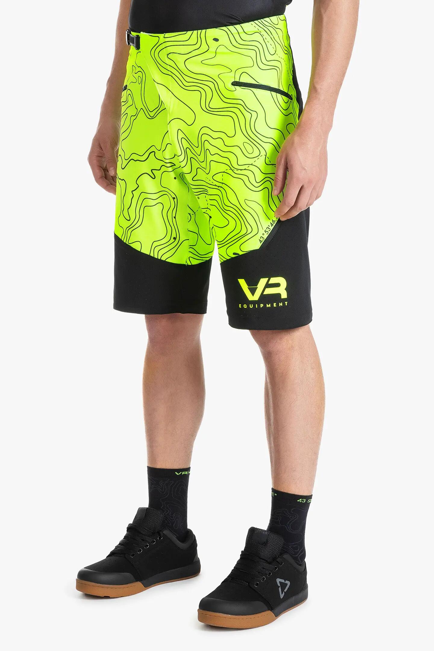SHORT HOMME, JAUNE FLUO, 34 3/7