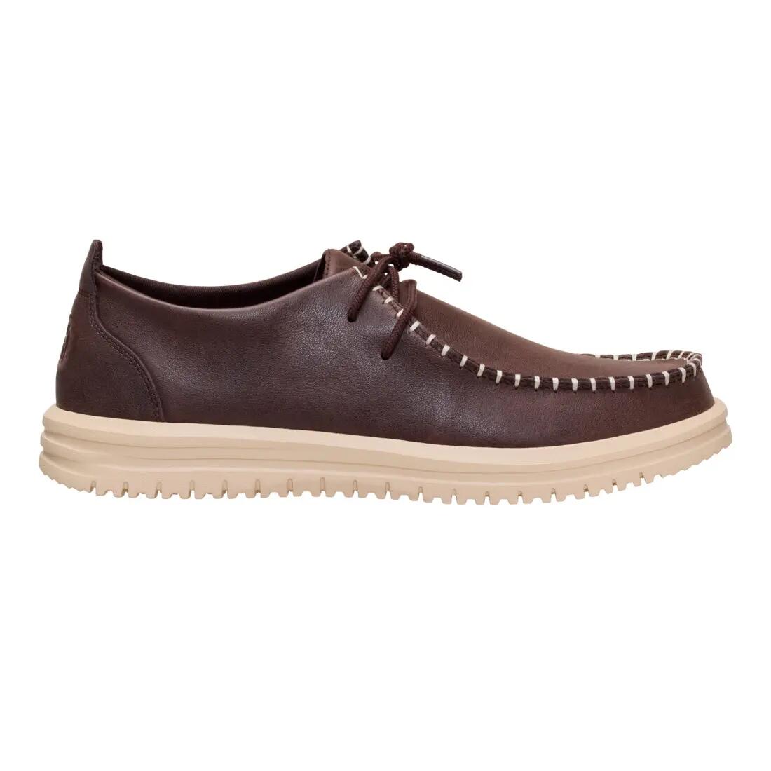 HeyDude Męskie Mokasyny Wally Moc Leather 3/6