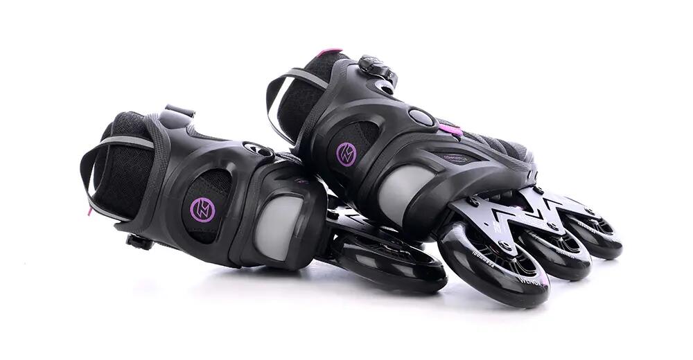 Wenox Top 100 – Feminino – Patins em linha – Preto – Rosa 6/7