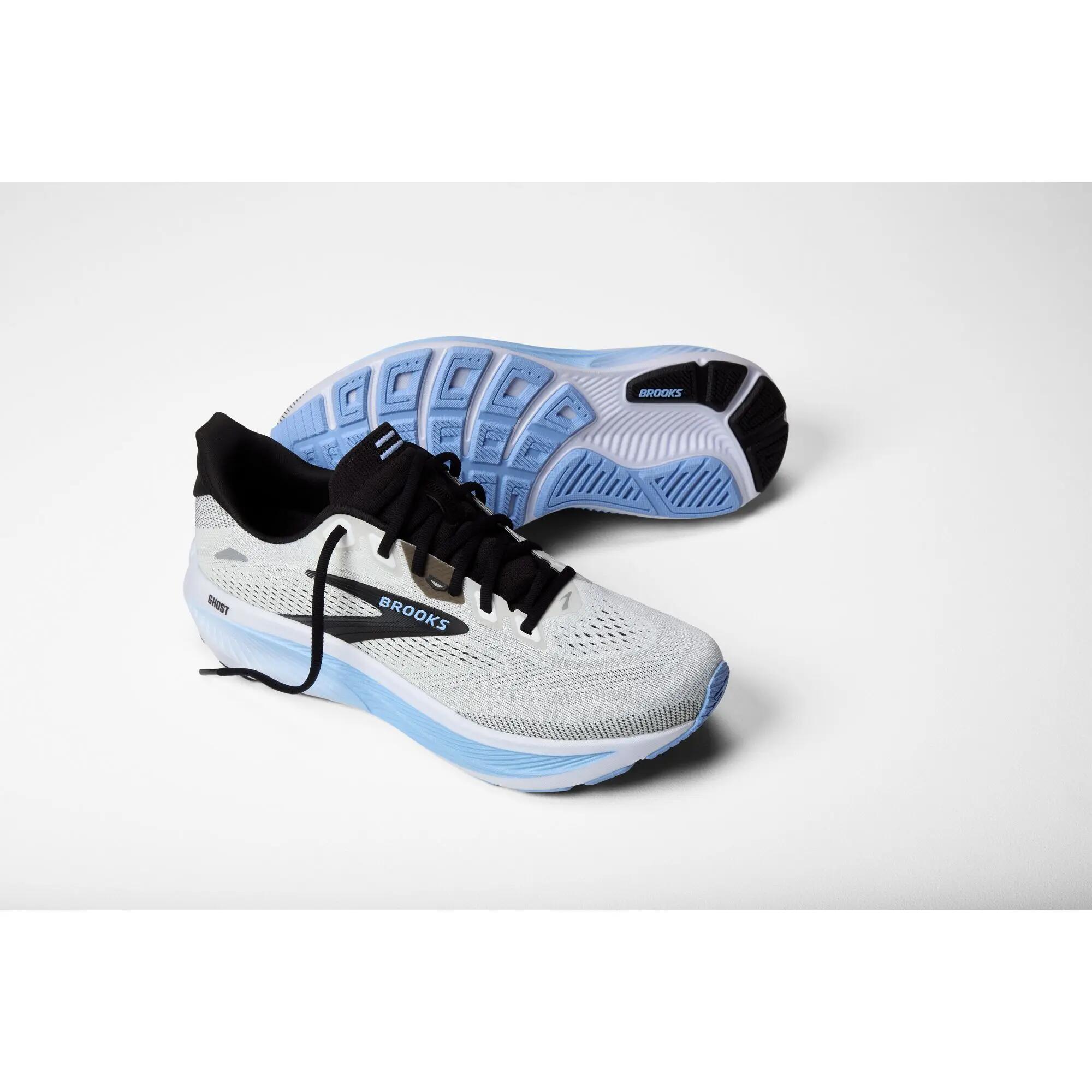 Chaussure de running Homme Ghost 18 blanc noir bleu clair 7/7
