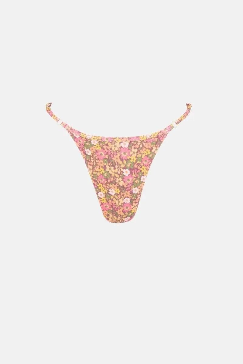 Marie  Floral Adjustable Side Hi Cut  - Bas de Maillot Femme 5/5