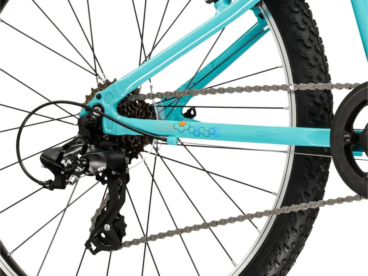 Rower górski MTB Kross Hexagon Jr 1.0 24" 8 biegów niebiesko-pomarańczowy 7/7