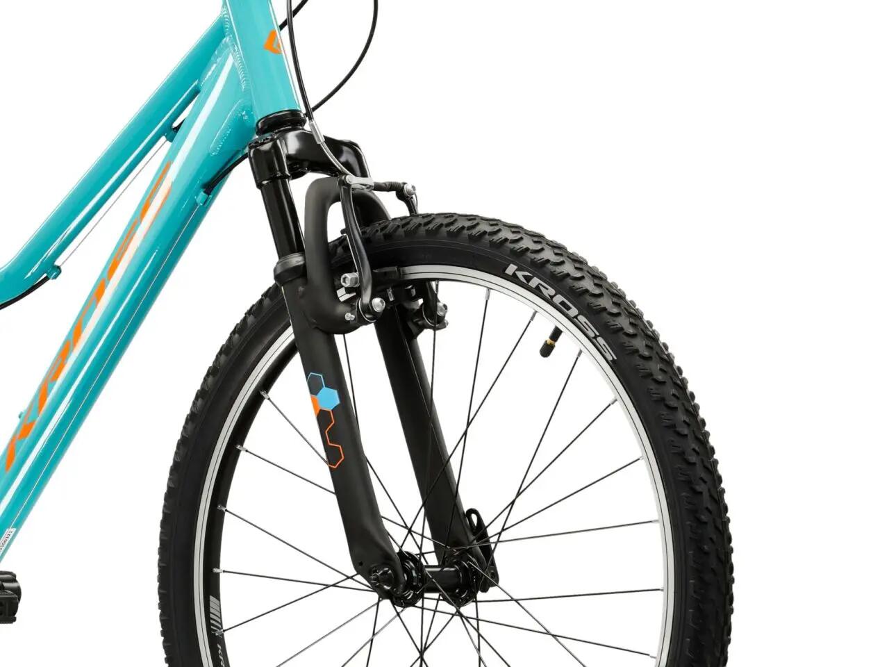 Rower górski MTB Kross Hexagon Jr 1.0 24" 8 biegów niebiesko-pomarańczowy 5/7