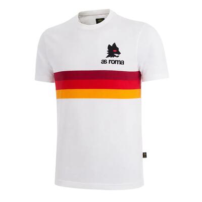 As roma strepen - t-shirt - wit – copa football
