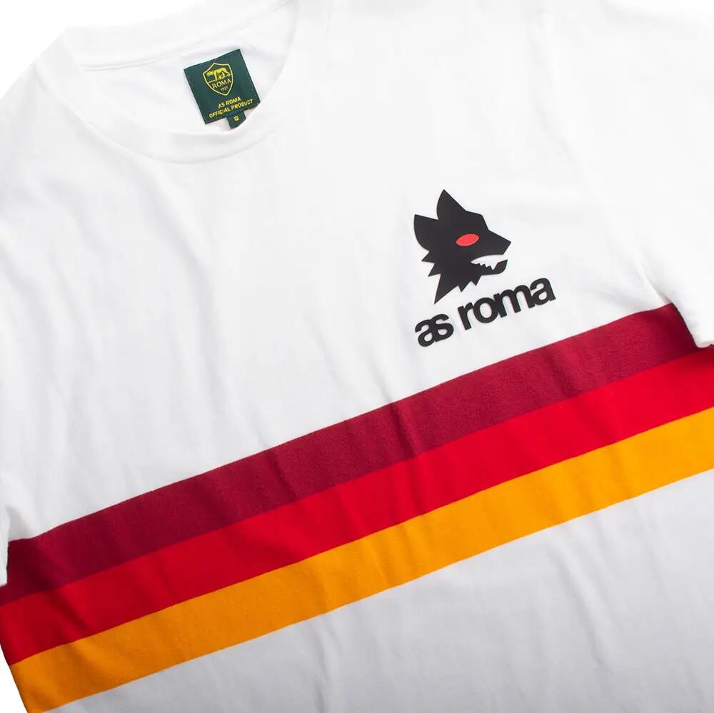 AS Roma Rayures - T-Shirt - Blanc – COPA Football 4/7