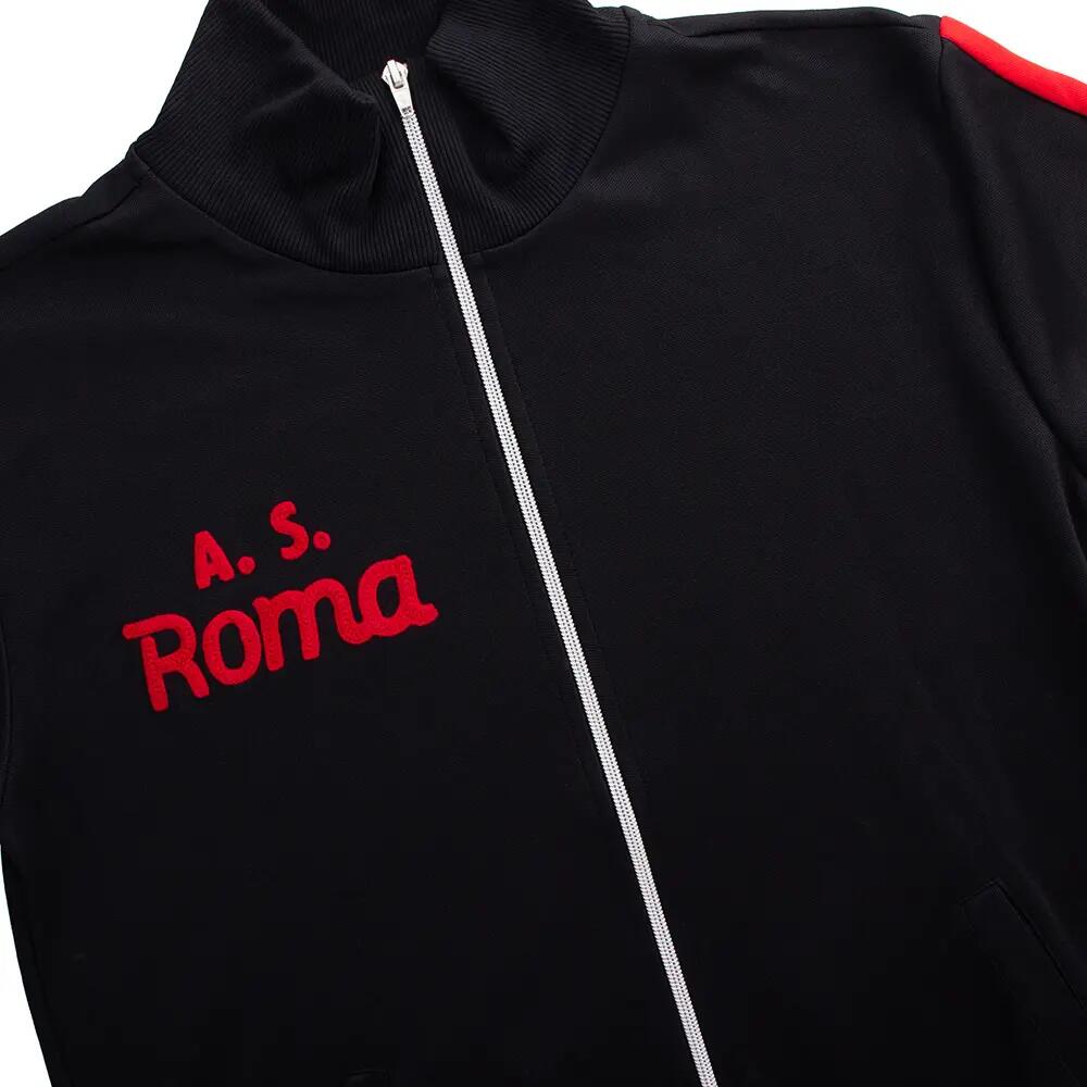 AS Roma 1977 - 78 - Chaqueta de Fútbol Retro - Negra – COPA Football 4/7
