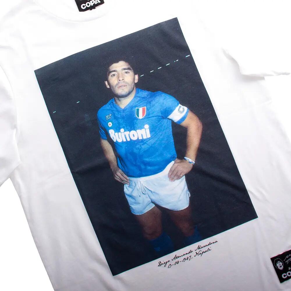 Maradona x COPA Napoli Thuis - T-Shirt - Wit – COPA Football 4/7