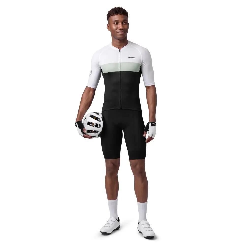 Herren Radsport ultraleichtes radtrikot für M3 Podium Schwarz 3/7