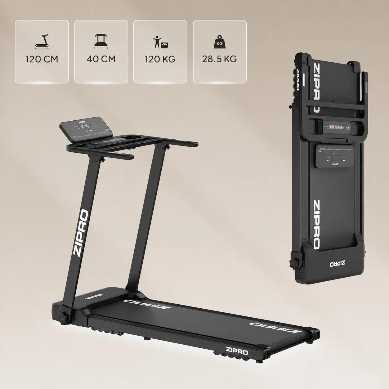 Cinta de correr plegable Forma Lite 12 km/h, inclinación 2 niveles, APP, Zwift 8/14