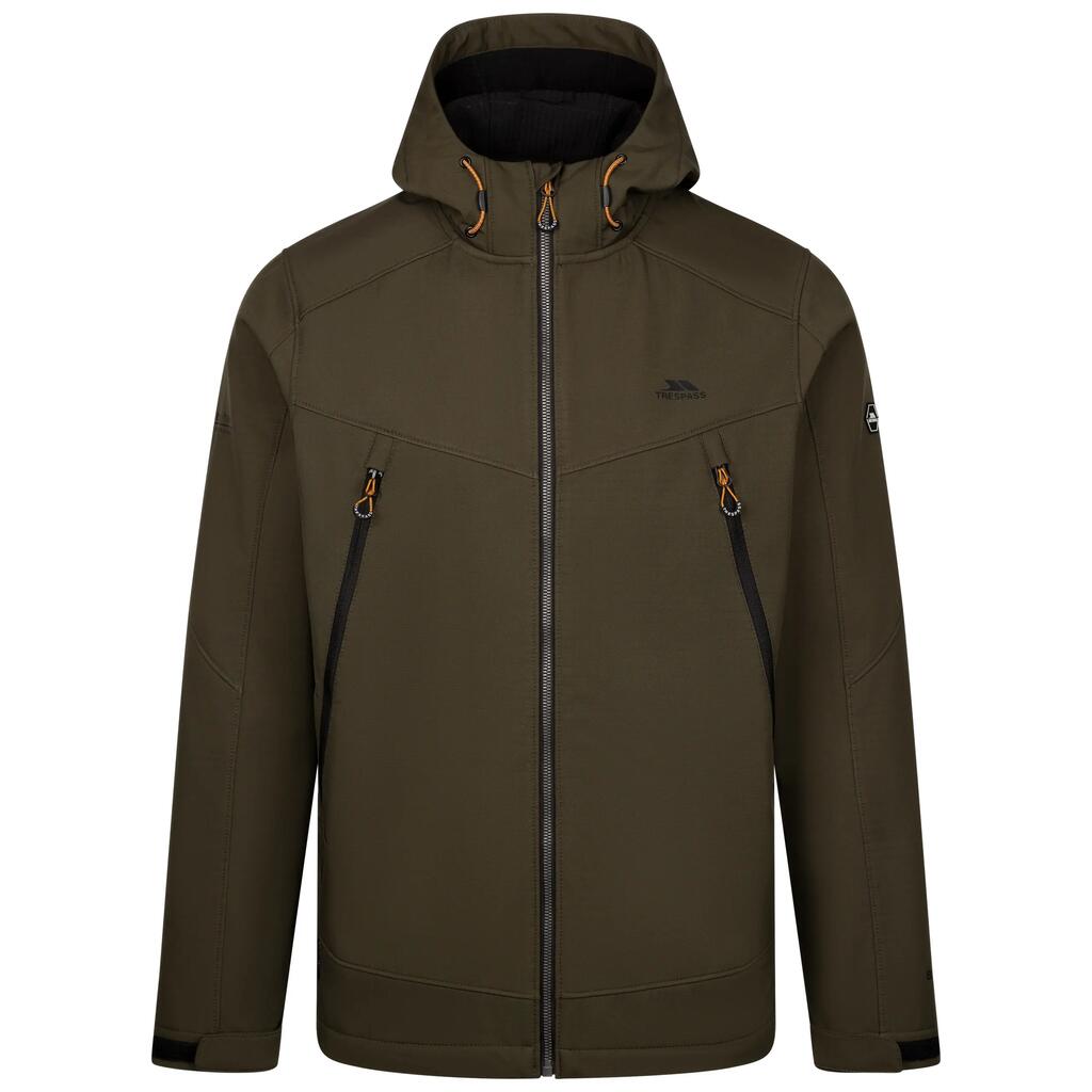 Mens Softshell Grown On Hood Waterproof Softshell Jacket - Hubbard