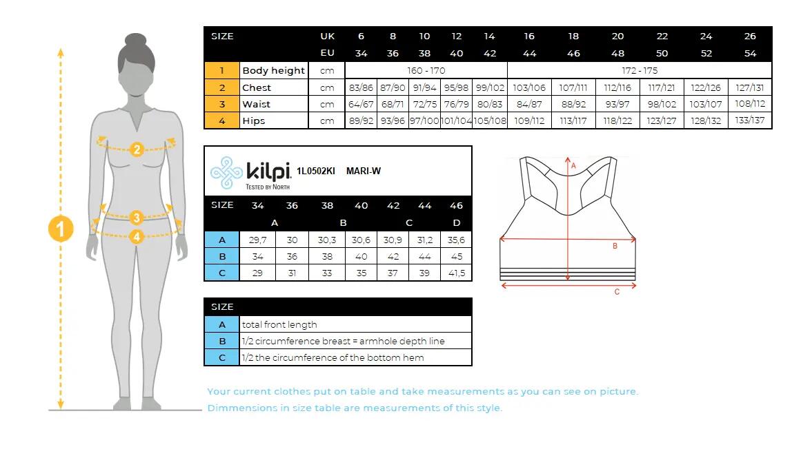 Soutien-gorge de sport pour femme Kilpi MARI-W 6/6