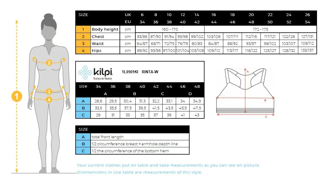 Reggiseno sportivo da donna Kilpi RINTA-W 5/5