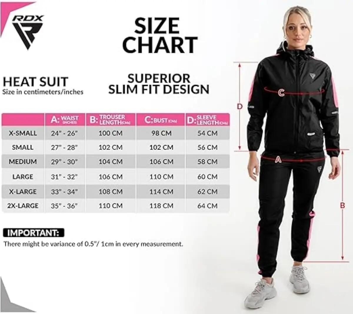 KLEIDUNG SAUNA-ANZUG H1 ROSA-2XL 6/7