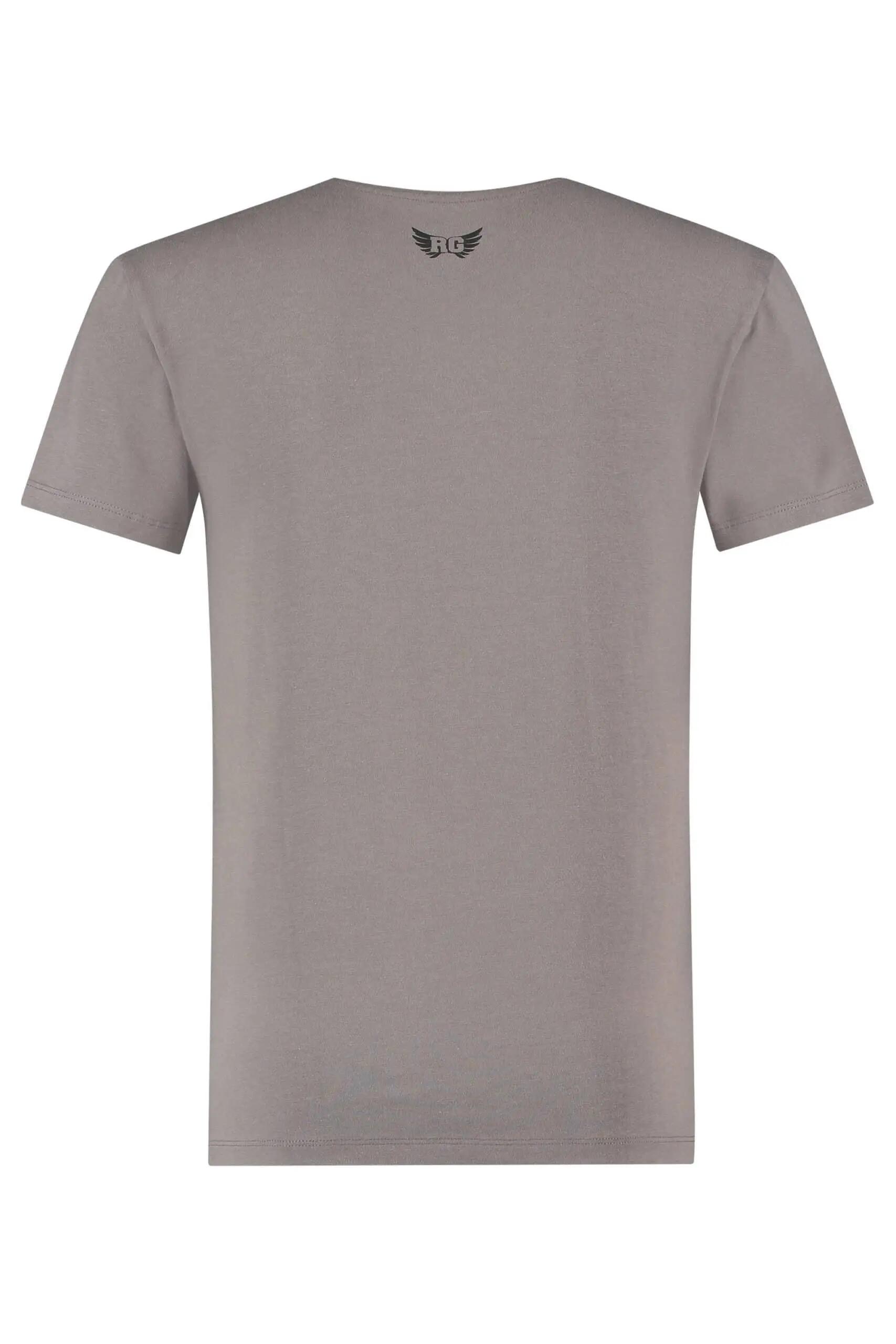 T-shirt Moksha Zen - Col en V à la hanche, doux et confortable - Gris 5/5
