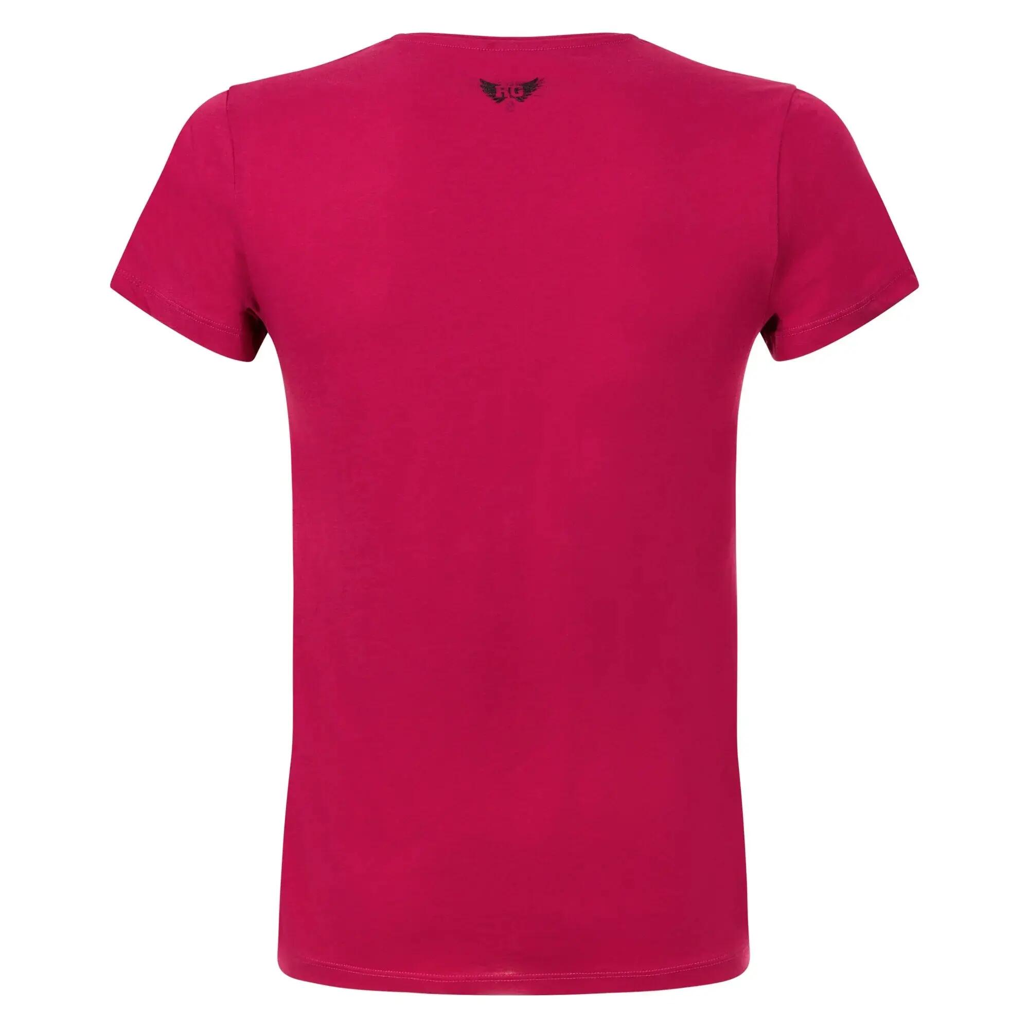 T-shirt Moksha - Col en V à la hanche, doux et confortable - marsala spice 2/2