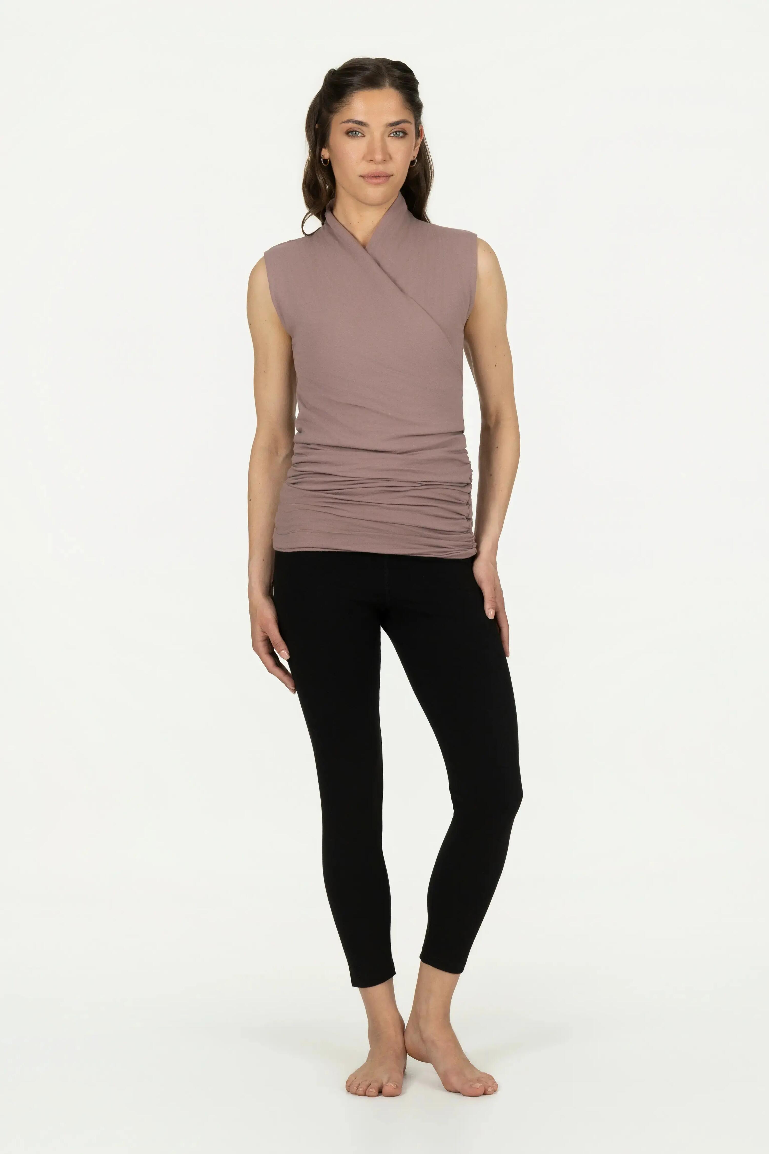 Good Karma - Top de Yoga et Pilates en coton biologique - Rose Brun 4/5