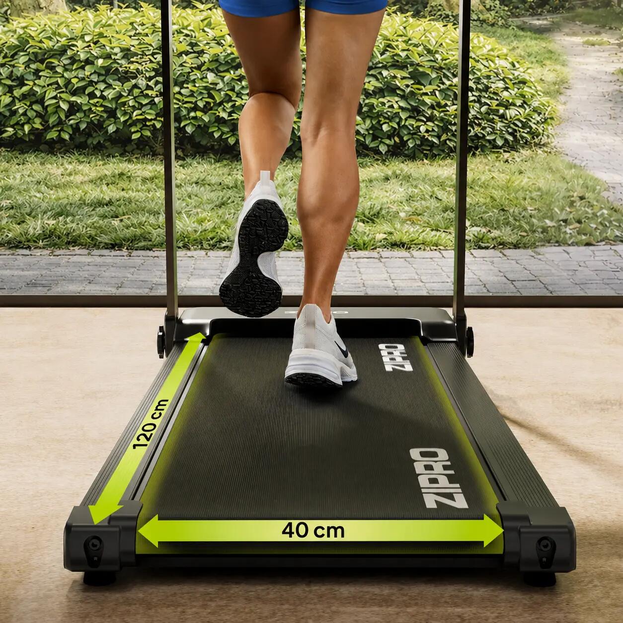 Cinta de correr plegable Forma Lite 12 km/h, inclinación 2 niveles, APP, Zwift 4/14