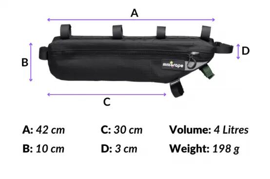 Sacoche de cadre Internode 4 Waterproof bikepacking 3/3