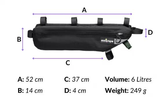 Missgrape sacoche de cadre Internode 6 bikepacking 3/3