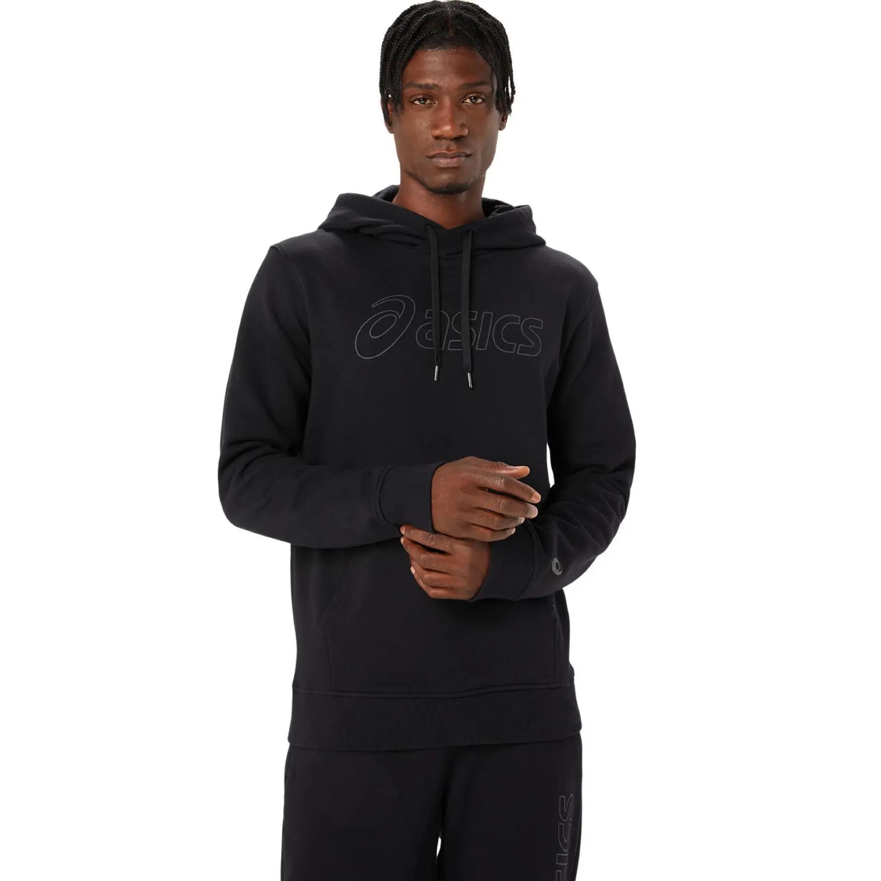 Pull polaire noir à col rond pour homme 1/6