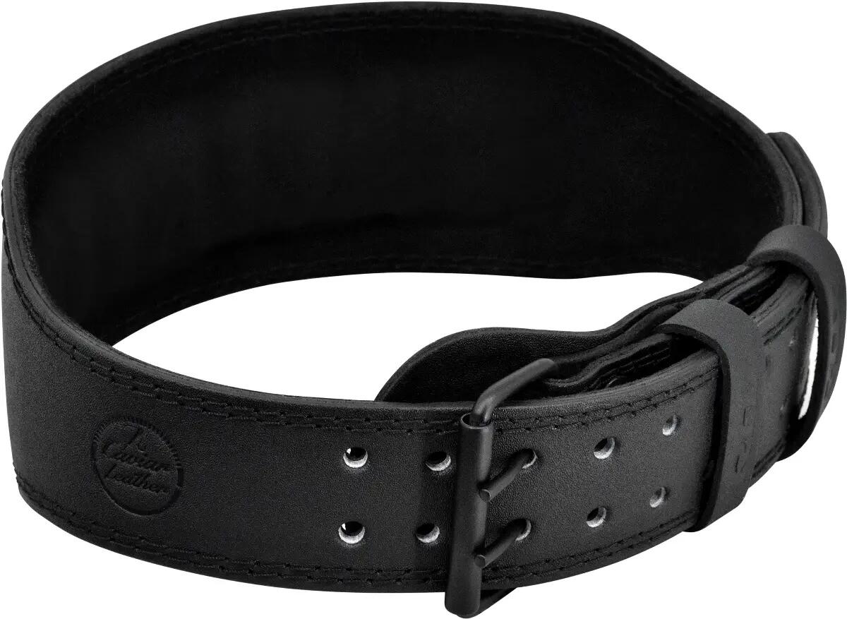 GÜRTEL 4" LEDER GANZ IN SCHWARZ – 3XL 7/8