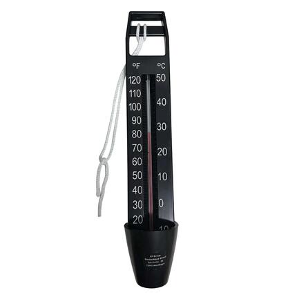 Thermometer 25cm lang schwarz Summer Fun